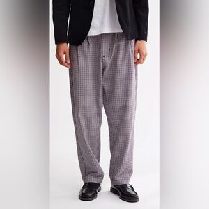 NWT Obey Urban Black, White & Purple Checkered Pants